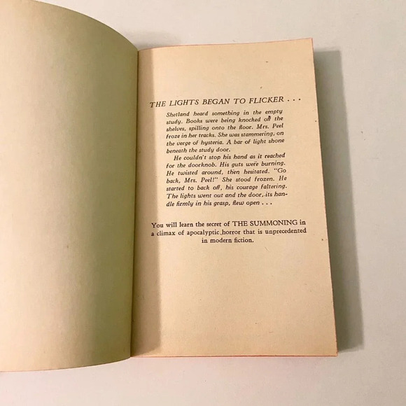 Vintage 1979 The Summoning A New  Word for Fear John Pintoro Paperback - Picture 7 of 14